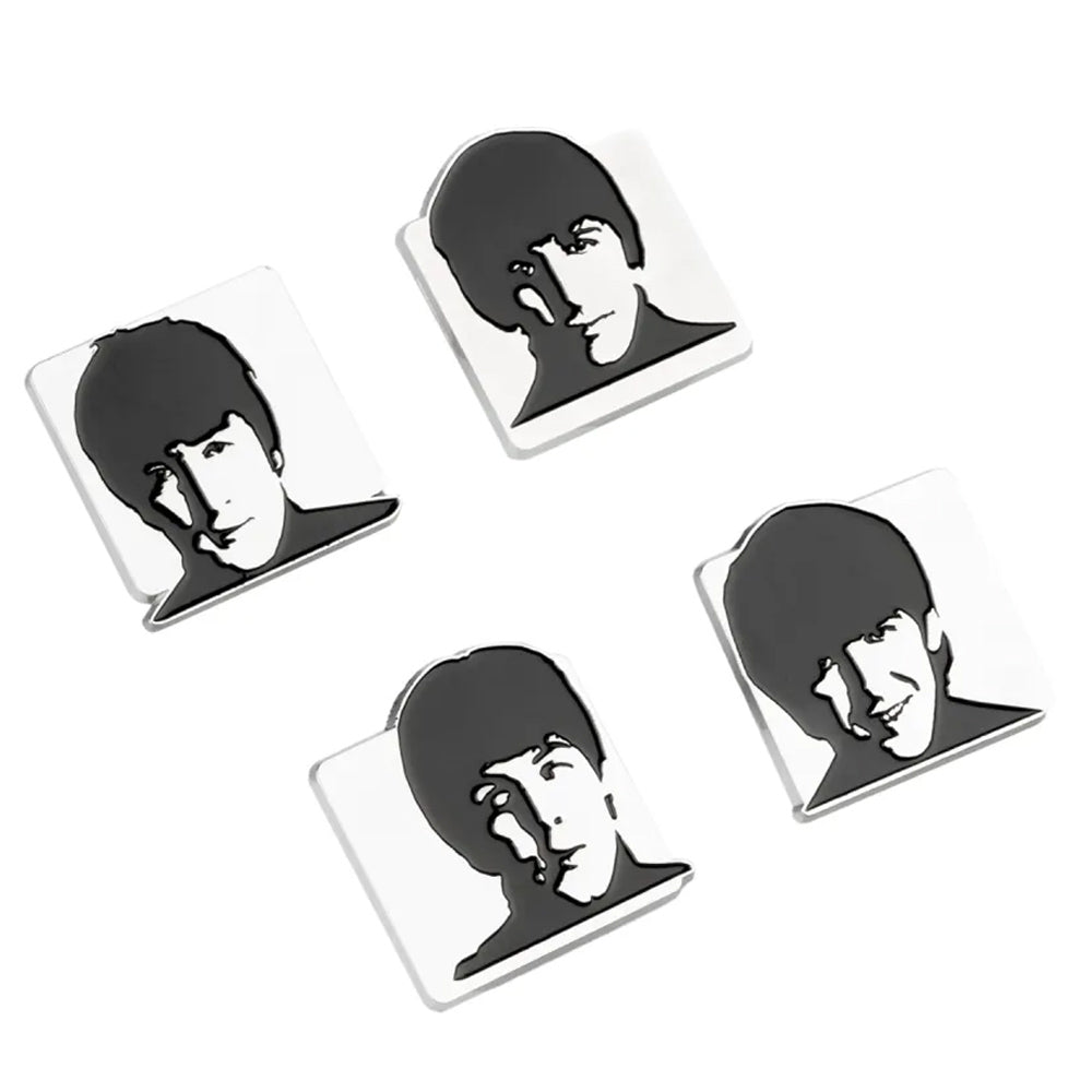 THE BEATLES - (来日 60周年 ) - Portrait Pin Badge Set / メタル・ピンバッジ / 4個セット
